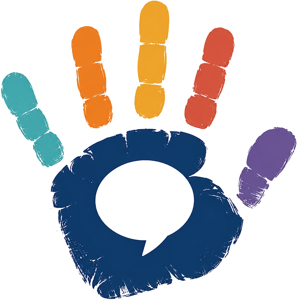 RaeHaus Media hand mark representing connected marketing channels